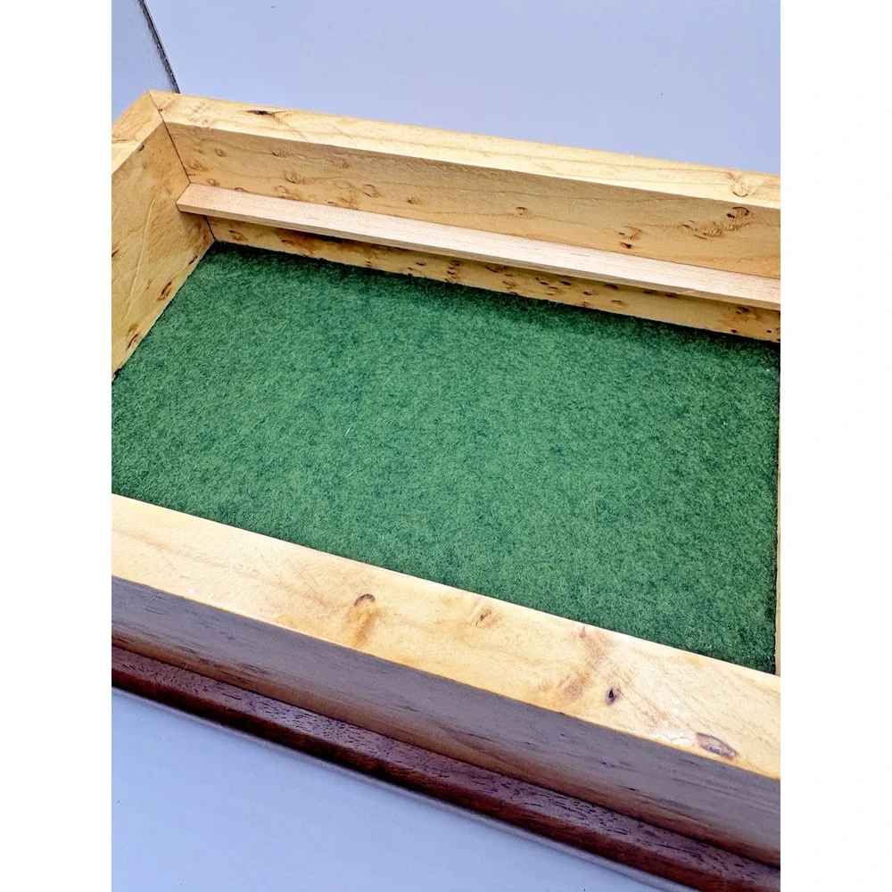 Three Level Jewelry Box Birdseye Maple Cherry Wood Handmade Artisan Handcrafted